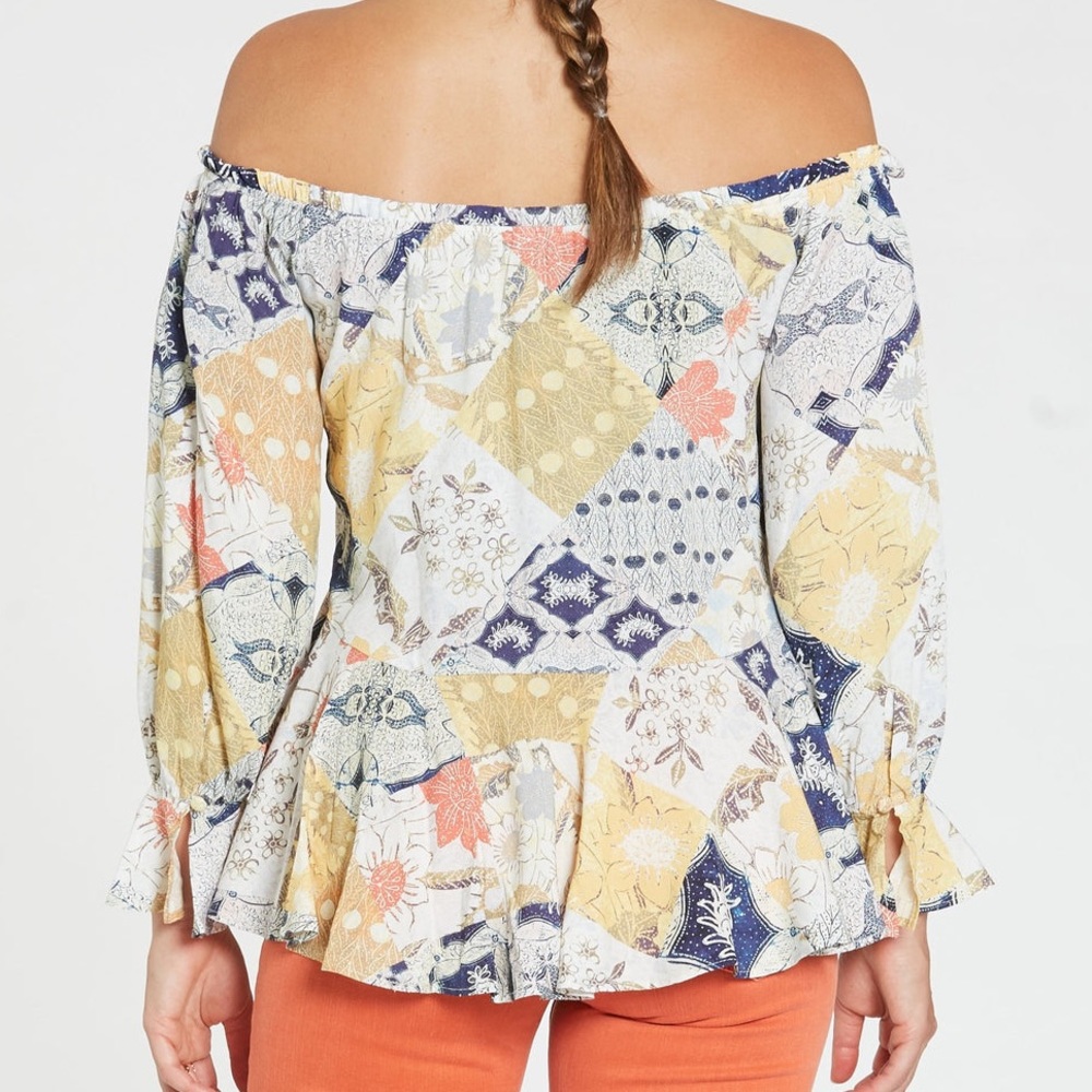 Dear John Cora Patchwork Boho Top Size Medium - image 8